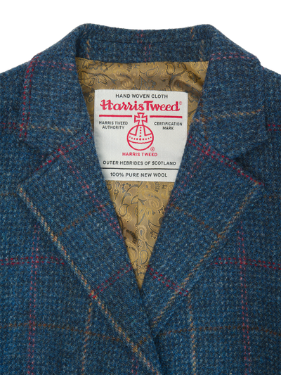 Harris Tweed Claire Jacket - Blue Check