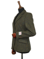 Harris Tweed Claire Jacket - Forest Green Herringbone