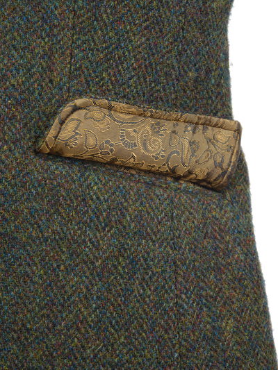 Harris Tweed Claire Jacket - Forest Green Herringbone