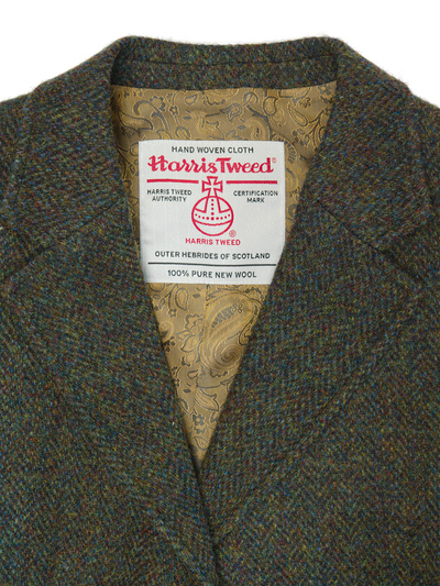 Harris Tweed Claire Jacket - Forest Green Herringbone