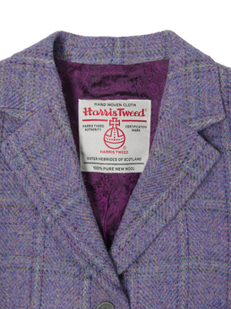 Harris Tweed Claire Jacket Lilac Check