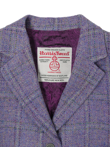 Harris Tweed Claire Jacket Lilac Check
