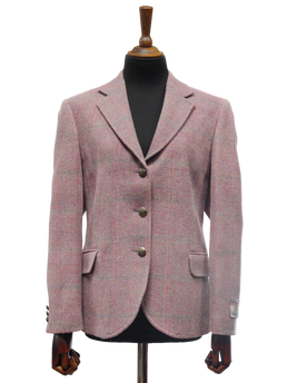 Harris Tweed Claire Jacket Pink Check