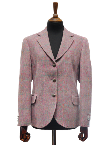 Harris Tweed Claire Jacket - Pink Check