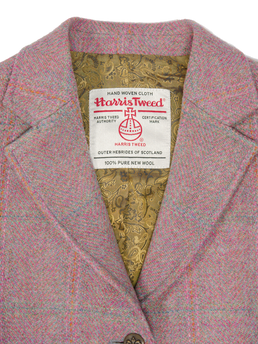 Harris Tweed Claire Jacket Pink Check