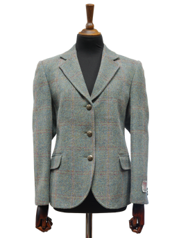Harris Tweed Claire Jacket Teal Check