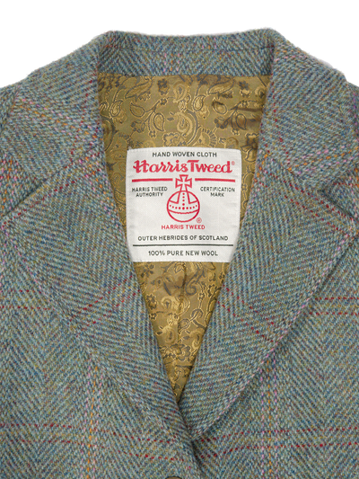 Harris Tweed Claire Jacket Teal Check