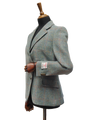 Harris Tweed Claire Jacket Teal Check