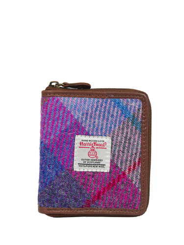 Harris Tweed Compact Zip Wallet - A0114