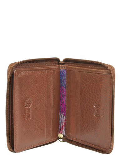 Harris Tweed Compact Zip Wallet A0114