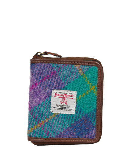 Harris Tweed Compact Zip Wallet A0222