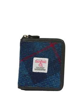Harris Tweed Compact Zip Wallet A075