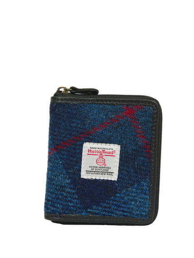 Harris Tweed Compact Zip Wallet A075
