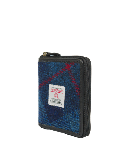 Harris Tweed Compact Zip Wallet A075