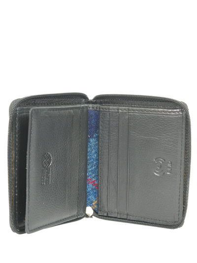 Harris Tweed Compact Zip Wallet A075