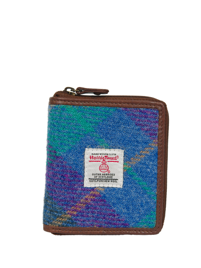 Harris Tweed Compact Zip Wallet A085
