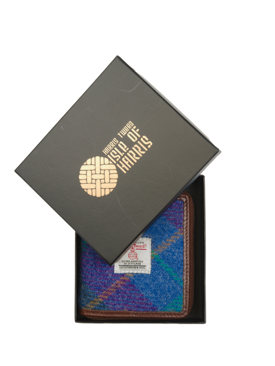 Harris Tweed Compact Zip Wallet A085