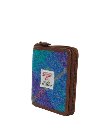 Harris Tweed Compact Zip Wallet A085