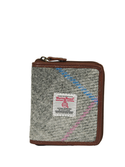 Harris Tweed Compact Zip Wallet A095