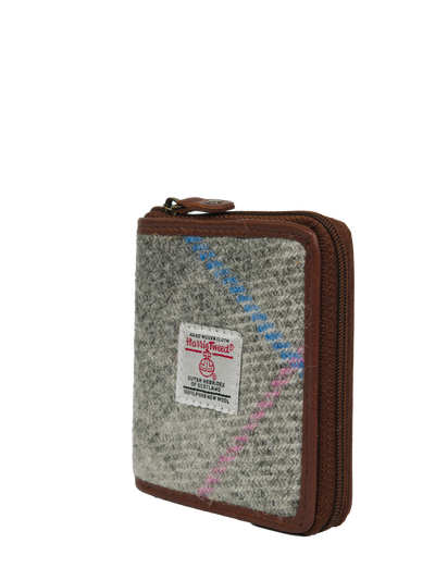 Harris Tweed Compact Zip Wallet A095