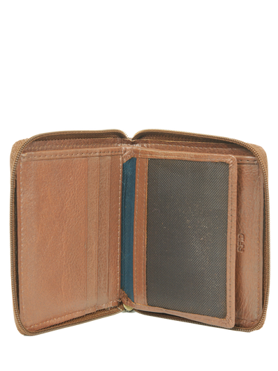 Harris Tweed Compact Zip Wallet A095