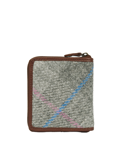 Harris Tweed Compact Zip Wallet A095