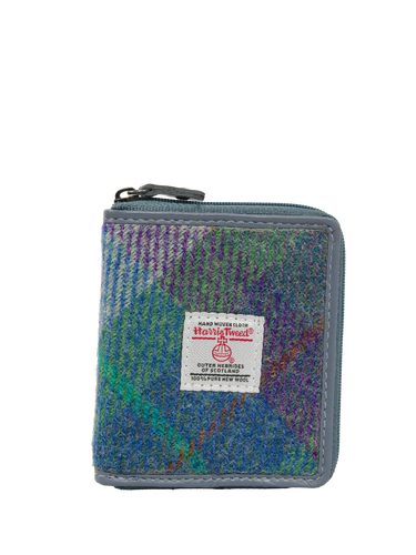 Harris Tweed Compact Zip Wallet - A0173