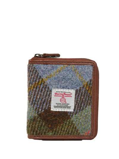 Harris Tweed Compact Zip Wallet A017
