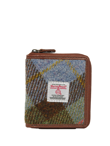 Harris Tweed Compact Zip Wallet - A017