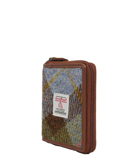 Harris Tweed Compact Zip Wallet A017