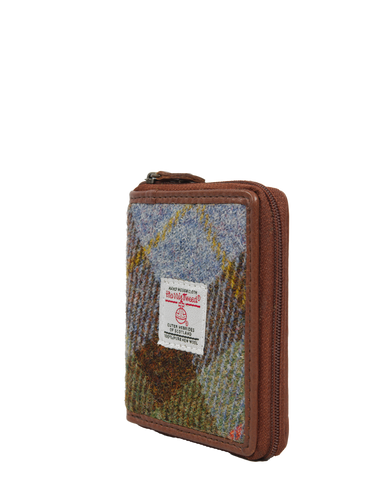 Harris Tweed Compact Zip Wallet - A017