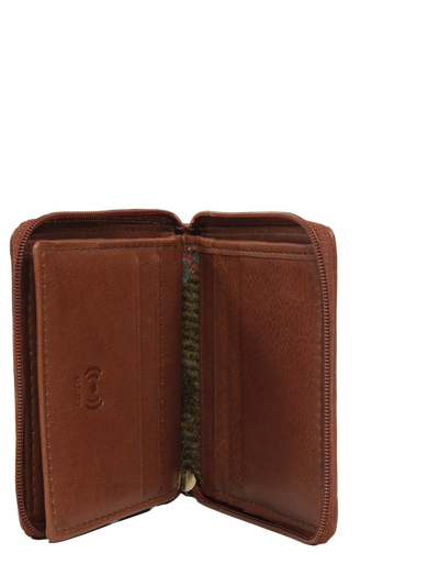 Harris Tweed Compact Zip Wallet A017