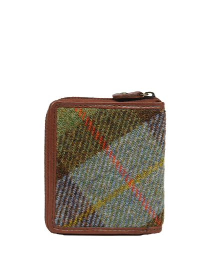 Harris Tweed Compact Zip Wallet A017