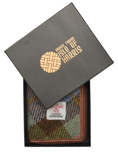Harris Tweed Compact Zip Wallet A017