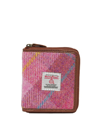 Harris Tweed Compact Zip Wallet - A0223