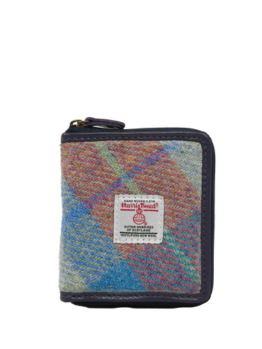 Harris Tweed Compact Zip Wallet - A0226