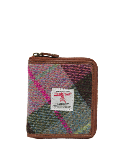 Harris Tweed Compact Zip Wallet A0254
