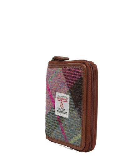 Harris Tweed Compact Zip Wallet A0254