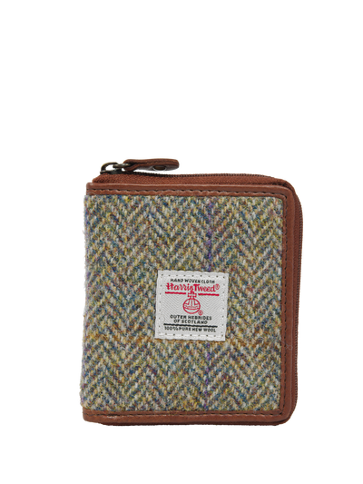 Harris Tweed Compact Zip Wallet HB107