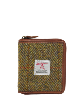 Harris Tweed Compact Zip Wallet HB67