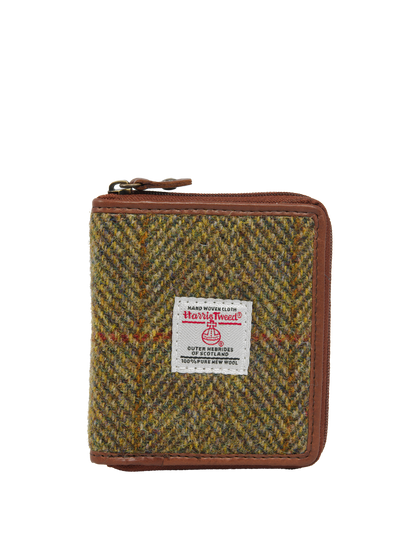 Harris Tweed Compact Zip Wallet HB67