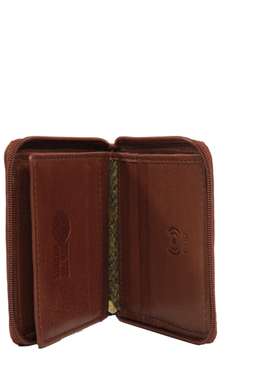 Harris Tweed Compact Zip Wallet HB67
