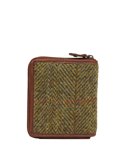 Harris Tweed Compact Zip Wallet HB67