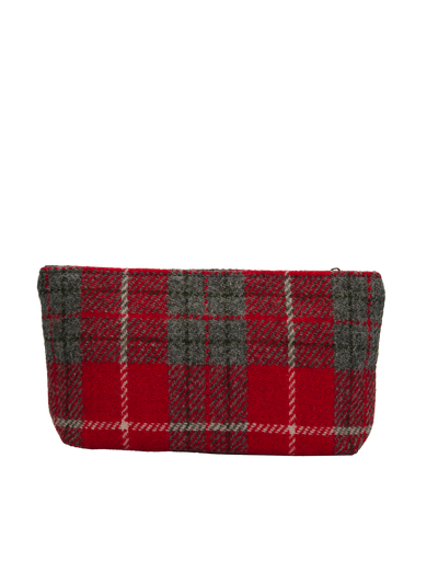 Harris Tweed Cosmetic Bag - A0101 (Black Leather)