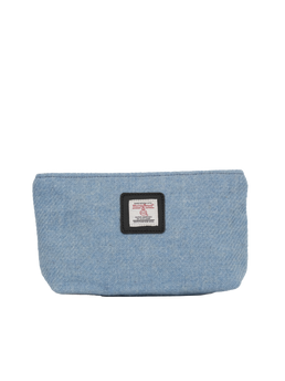 Harris Tweed Cosmetic Bag - 268 (Black Leather)