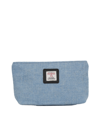 Harris Tweed Cosmetic Bag - 268 (Black Leather)