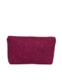 Harris Tweed Cosmetic Bag - 322 (Black Leather)