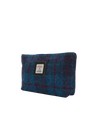 Harris Tweed Cosmetic Bag - A0174 (Black Leather)