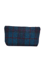 Harris Tweed Cosmetic Bag - A0174 (Black Leather)