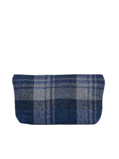 Harris Tweed Cosmetic Bag - A0237 (Tan Leather)